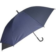 子供用傘 OUTDOOR PRODUCTS 55cm 無地ロゴ ジャンプ式 後ろが伸びる傘 1コマ透明 ネイビー 10002512