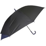 子供用傘 OUTDOOR PRODUCTS 55cm 無地ロゴ ジャンプ式 後ろが伸びる傘 1コマ透明 ブラック 10002512