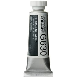 ホルベイン 不透明水彩 ガッシュ 15ml パーマネントホワイト G630
