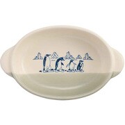 グラタン皿 一人用 19cm オーバル 陶器 ペンギン 10190