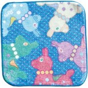 L-230205 [ハンドタオル RODY 20×20cm シャーリングハンカチ ブルー]