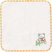 L-230201 [ハンドタオル こぐまちゃん イニシャル 20×20cm M]