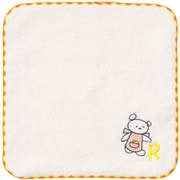 L-230201 [ハンドタオル こぐまちゃん イニシャル 20×20cm R]