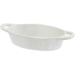 グラタン皿 一人用 オーバル 23.5cm 匙屋のうつわ 陶磁器 ホワイト 11282