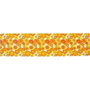 キッチンマット レトロ 花柄 ルアンス 45×180cm オレンジ