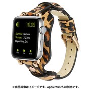 ESP15004-LP [Apple Watch 38～41mm用 バックレストレザーバンド レパード]