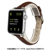 ESP15027-BR [Apple Watch 38～41mm用 クロコダイルPUレザーバンド ブラウン]
