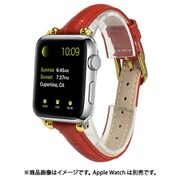 ESP15027-RD [Apple Watch 38～41mm用 クロコダイルPUレザーバンド レッド]