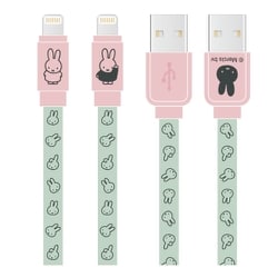 Lightning同期充電ケーブル USB-Lightning 1.2m ミッフィー MF-387B