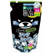ひんやりシャツシャワー ストロング ミントの香り 詰替 400ml [衣類用スプレー 極冷感&消臭・除菌]