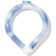 A3Y4253BLZZL [クールリング ICE RING（アイスリング） タイダイ ボタン付き オトナ Lサイズ（首回り40.5cm） ブルー]