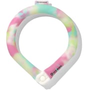 A3Y4253PKZZL [クールリング ICE RING（アイスリング） タイダイ ボタン付き オトナ Lサイズ（首回り40.5cm） ピンク]