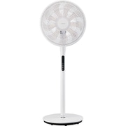 リビング扇風機 DCモーター搭載 ハイポジション 室温センサー搭載 35cm 9枚羽根 ホワイト TF-35DH26（W）