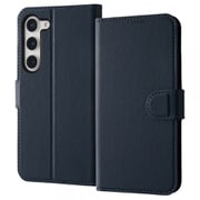 Galaxy S23 手帳型レザーケース シンプル マグネット/ダークネイビー RT-GS23ELC1/DN