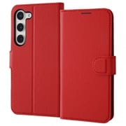Galaxy S23 手帳型レザーケース シンプル マグネット/レッド RT-GS23ELC1/R