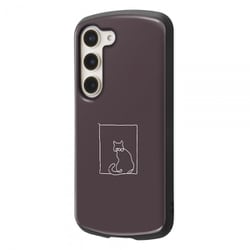 Galaxy S23 耐衝撃ケース MiA-collection/ネコ/グレー IN-CGS23AC4/NK1