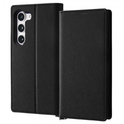Galaxy S23 耐衝撃 手帳型レザーケース KAKU Durable/ブラック/ブラック IN-GS23TBC9/BB
