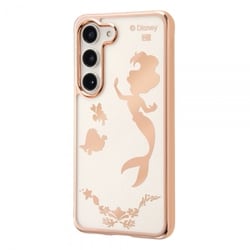 Galaxy S23 『ディズニーキャラクター』/TPUソフトケース META Frame/アリエル_メタリック IN-DGS23HT2PG/AR6