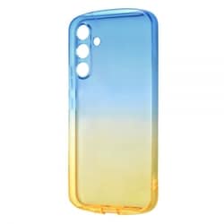 Galaxy A54 耐衝撃 TPUソフトケース グラデーション GREA/ブルー/イエロー IN-GA54TC12/AYM
