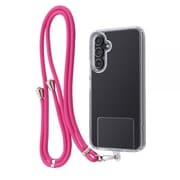 Galaxy A54 ハイブリッドケース ショルダーストラップ付/クリア/ピンク IN-GA54CC2STR9/CMP