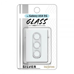 IN-GA54FG/CAMSV [Galaxy A54 ガラスフィルム カメラ メタリック 10H/シルバー]
