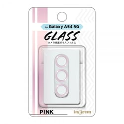 IN-GA54FG/CAMP [Galaxy A54 ガラスフィルム カメラ メタリック 10H/ピンク]