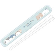 お箸 18cm ケース付き 食洗機対応 日本製 むぎゅっとフレンズ 76173