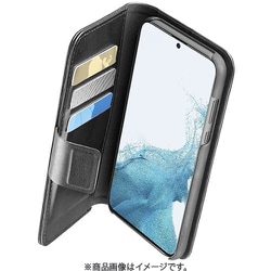 Book Agenda Galaxy S23用 スタンド付レザー調手帳型ケース ブラック BOOKAG2GALS23K