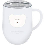 マグカップ 320ml 保温 保冷 ステンレス ほっこりモコモカ クリーム 79736