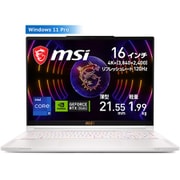 Stealth-16Studio-A13VG-753JP [ゲーミングノートパソコン msi Stealth 16 Studio A13V/16型/Core i9-13900H/GeForce RTX 4070/メモリ 32GB/SSD 2TB/Windows 11 Pro/ホワイト]