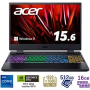 ゲーミングノートパソコン/15.6型/Core i7-12700H/GeForce RTX 3050/メモリ 16GB/SSD 512G//Windows 11 Home/オブシディアンブラック AN515-58-N76Y5