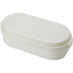ランチボックス 保冷剤一体型 dome L ミルクホワイト お弁当箱 GEL-COOL dome L 1段 900ml ミルクホワイト