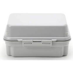 ランチボックス 保冷剤一体型 plus deli 2段 オイスターグレー 0101-0189