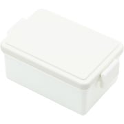 お弁当箱 GEL-COOL square M 1段 400ml ミルクホワイト [ランチボックス 保冷剤一体型 square M ミルクホワイト]