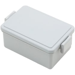 ランチボックス 保冷剤一体型 square M オイスターグレー お弁当箱 GEL-COOL square M 1段 400ml オイスターグレー