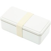 お弁当箱 GEL-COOL square L 1段 500ml ミルクホワイト [ランチボックス 保冷剤一体型 square L ミルクホワイト]