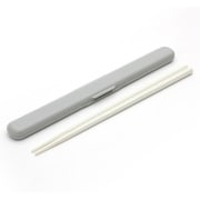 箸箱セット GEL-COOL STICK 箸セット 19cm オイスターグレー [STICK 箸セット 19cm オイスターグレー]