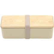 木蓋のお弁当箱 スリム セン ベージュ お弁当箱 木蓋のお弁当箱 スリム セン 1段 400ml ベージュ