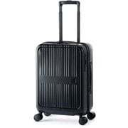 スーツケース Pitaflat フロントオープン 旅行日数目安:3~4泊 37L TSAロック搭載 機内持ち込み可 静音キャスター PIF-8810-18 ブラック