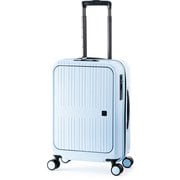 スーツケース Pitaflat フロントオープン 旅行日数目安:3~4泊 37L TSAロック搭載 機内持ち込み可 静音キャスター PIF-8810-18 サックスブルー