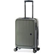 スーツケース Pitaflat フロントオープン 旅行日数目安:3~4泊 37L TSAロック搭載 機内持ち込み可 静音キャスター PIF-8810-18 スチールオリーブ