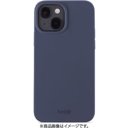 15861 [ソフトタッチシリコーン iPhone 14/13用 ケース Navy Blue]
