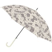 晴雨兼用傘 ニフティフラワー JK-142 花と猫 ベージュ