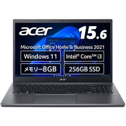 ヨドバシ.com - エイサー Acer ノートパソコン/15.6型/Core i3-1215U/メモリ 8GB/SSD 256GB/Windows  11 Home/Office Home ＆ Business 2021/スチールグレイ A515-57-H38U/SF 通販【全品無料配達】