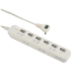 節電タップ 交互コンセント 6口 2m HS-TP62ADW22