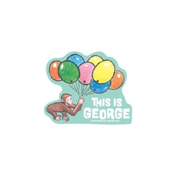 CG3491 おさるのジョージ キャラクターステッカー 風船 [キャラクターグッズ]
