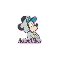 DS3557 ディズニー キャラクターステッカー ミッキーマウス Active Vibes [キャラクターグッズ]