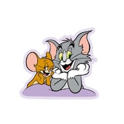 WB1124 トム＆ジェリー キャラクターステッカー パープル [キャラクターグッズ]
