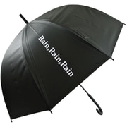ビニール傘 logo dome(ロゴドーム) 65cm 手開き式 ドーム型 ブラック 2055