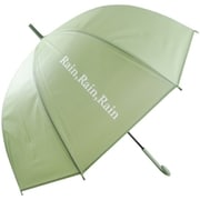ビニール傘 logo dome(ロゴドーム) 65cm 手開き式 ドーム型 カーキ 2055